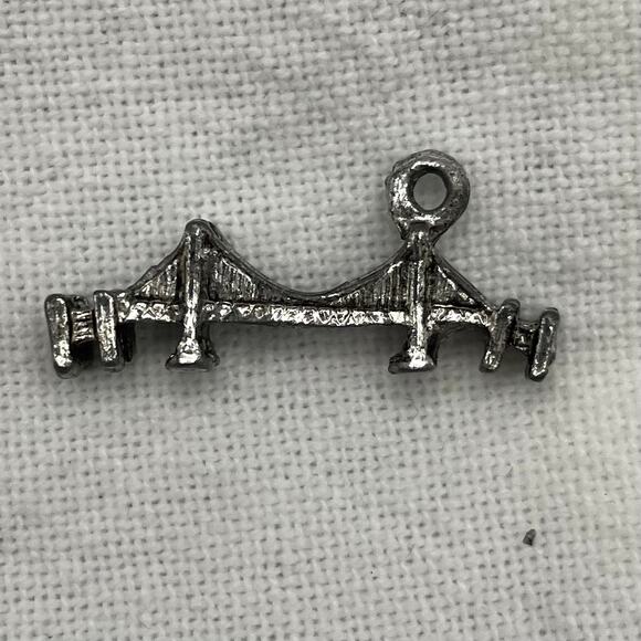 Set of 3 Charms Bridges Building Jewelry Maker Crafting Bracelet Necklace - Picture 5 of 6